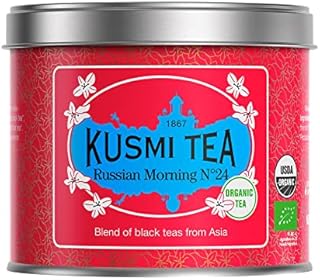 Kusmi Tea - Morning Tea # 24 - Organic Black Tea - 100g Tin - About 40 cups
