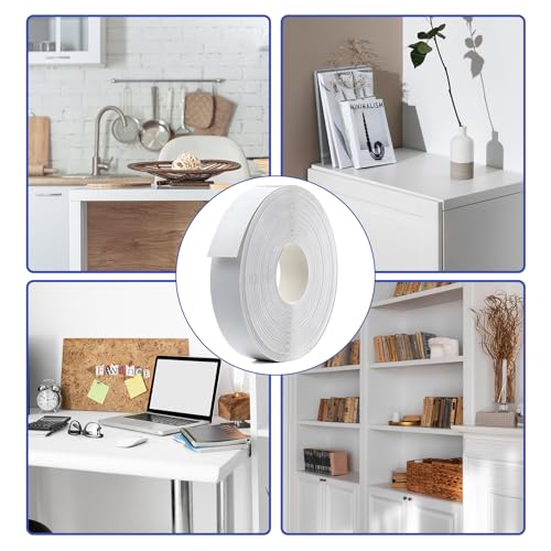 Cinta para planchar de PVC blanco para reparar bordes astillados de gabinetes 8