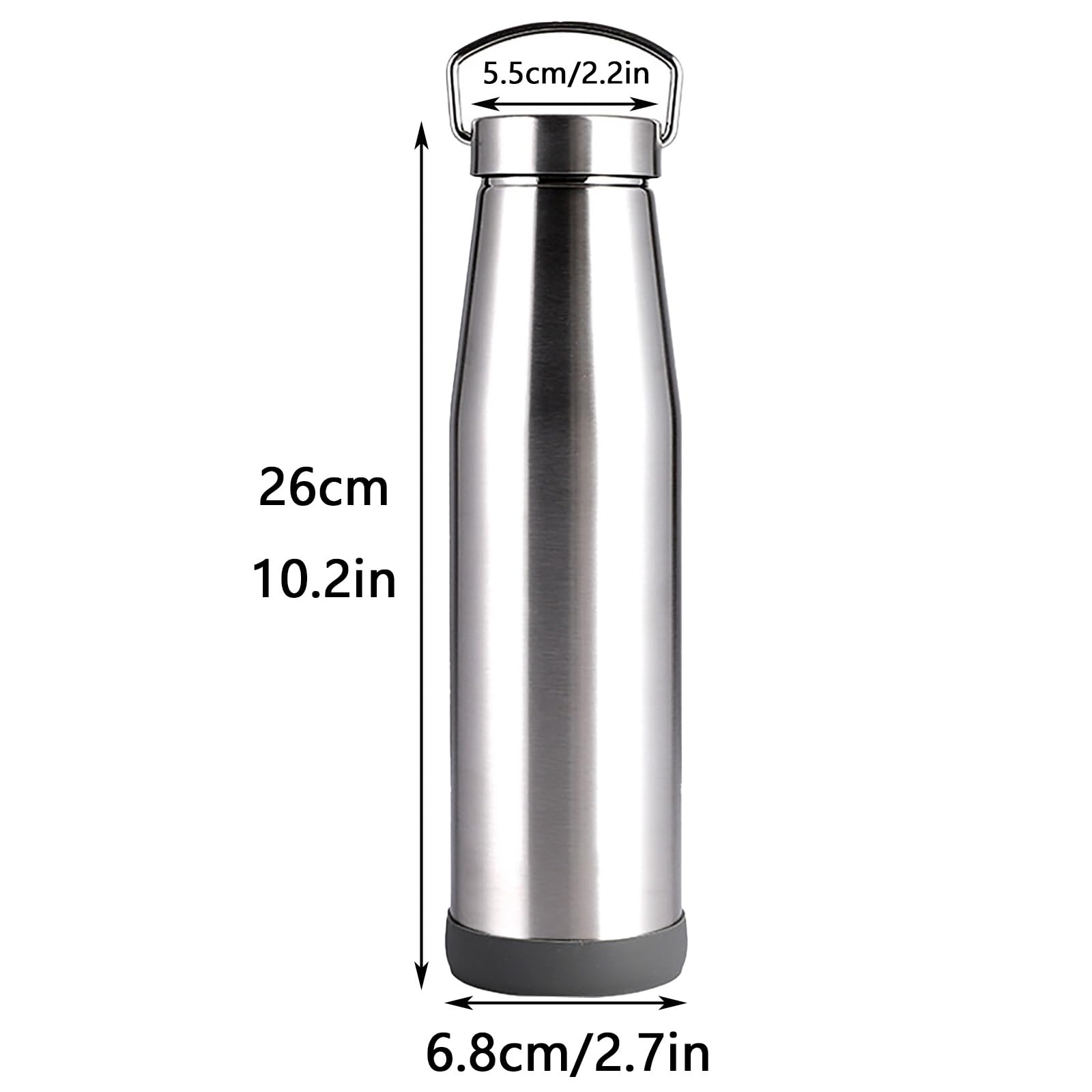 530ml / 18oz, Thermobecher Edelstahl, Isolierbecher, Auslaufsicher und Langlebig, Leicht zu Transportieren, Ideal für Wandern, Camping und Reisen