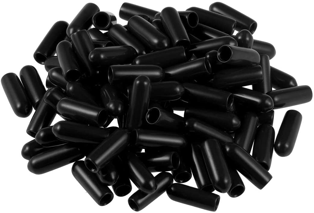 Kappen für runde Rohre PVC 45-46 mm schwarz