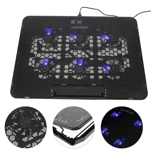 Base refrigerante ajustable para laptop 15.6 pulg negra miniatura 7