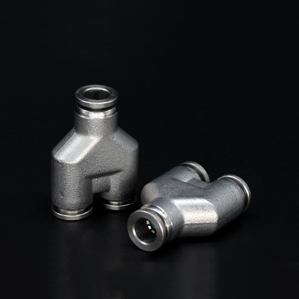 Conector neumático de tubería PY/PYG 4-16mm OD Manguera Reductora 8-6mm Acero inoxidable 304 Conector rápido Montaje de aire Fontanería (Color : PYG 16-12-16mm)