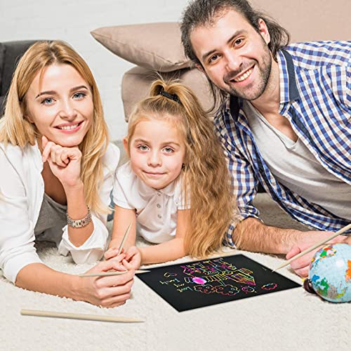 Rainbow Scratch Paper Art Set--100Pcs DROPS TO - image 8