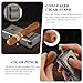 LIHTUN Cigar Lighter Multifunctional All-in-1 Torch Lighters Built-in Holder Cigar Draw Enhancer Cigar Punch Gift for Men Butane Lighters with Folding Cigar Cutter V-Cut