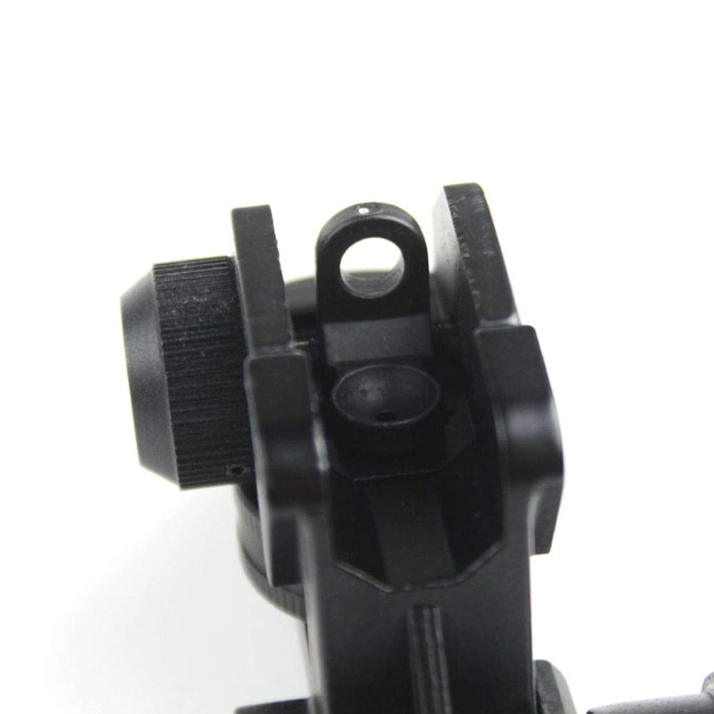 Visière arrière compacte amovible réglable en Métal Airsoft, Plage complète/réglage en Hauteur