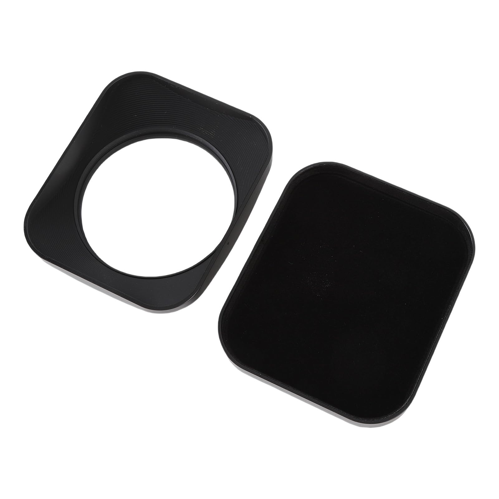 Sxhlseller Parasol para Lente de Cámara, Aleación de Aluminio Procesado por CNC, Bloquea la Luz y Evita el Reflejo, Compatible con Flash, Protector de Pantalla de 49 Mm con Tapa, Ajuste Portátil y