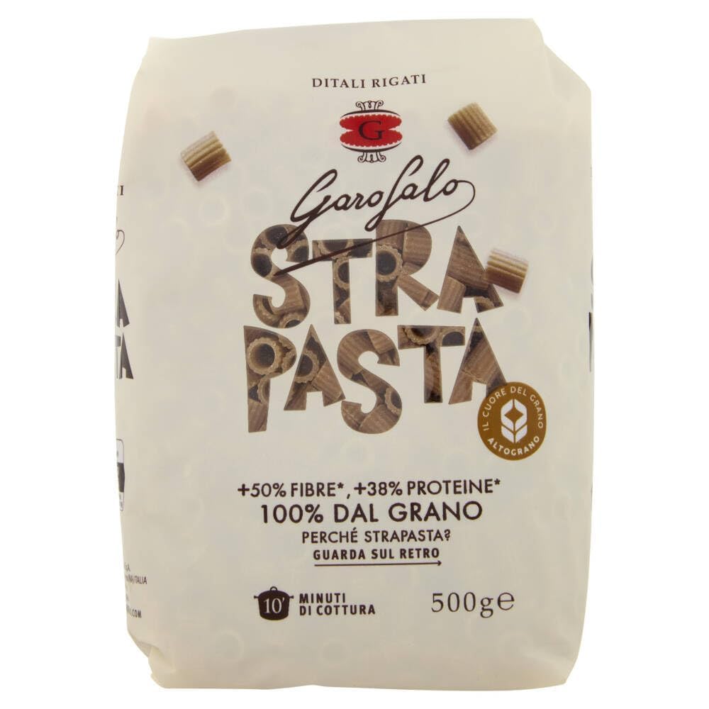 Italian Gourmet Bundle 24x Garofalo Strapasta Ditali Rigati 500g + Italian Gourmet Polpa, proteinreiche Pasta aus Hartweizengrieß, ballaststoffreich, kurze Röhrennudeln, Vorratspack 12kg