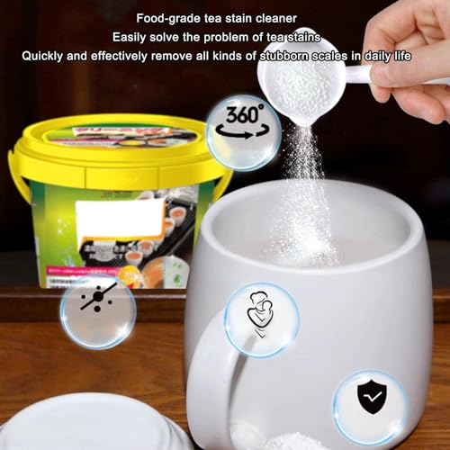 de manchas de chá | 300g Pó Removedor de Manchas Multiuso,portát de prevenção de escala de longa dur