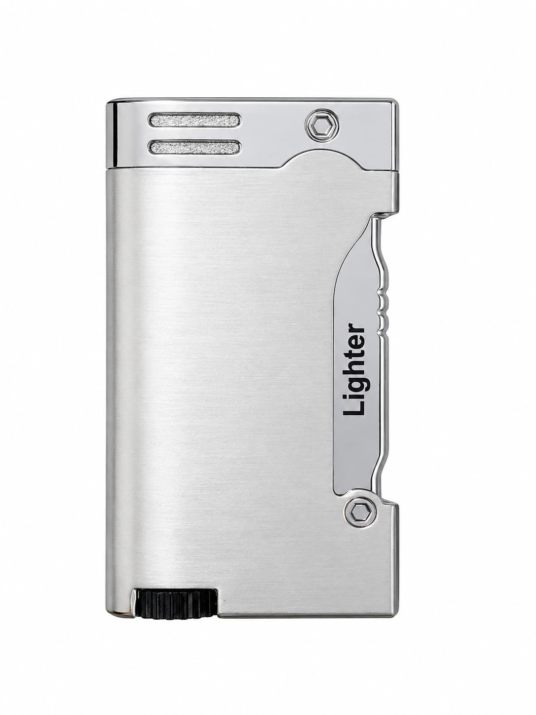 Jpack Premium Windproof Jet Flame Lighter | Luxury Metal Refillable Butane Lighter | Flip Top Pocket Lighter for Men | Cigarette, Cigar, Camping & Gift Purpose (Silver)-image-32