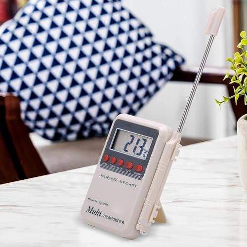Image of LABART Plastic Multi Stem Digital Thermometer -50~300? with External Sensing Probe and Portable LCD Digital, Accurate Fast Precise Response, Pack Of 1