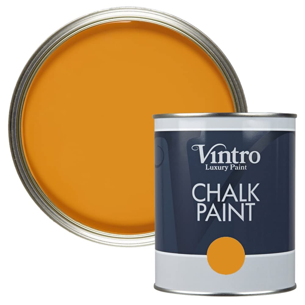 Vintro Paint Deep Saffron Matt Finish Chalk Paint 1L