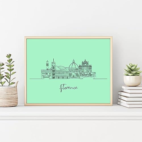 Vista 230 de TJ Originals - Barcelona, Madrid y España vistas de la ciudad, arte de pared ilustrado a mano, decoración de pared de sala de estar - Pósteres