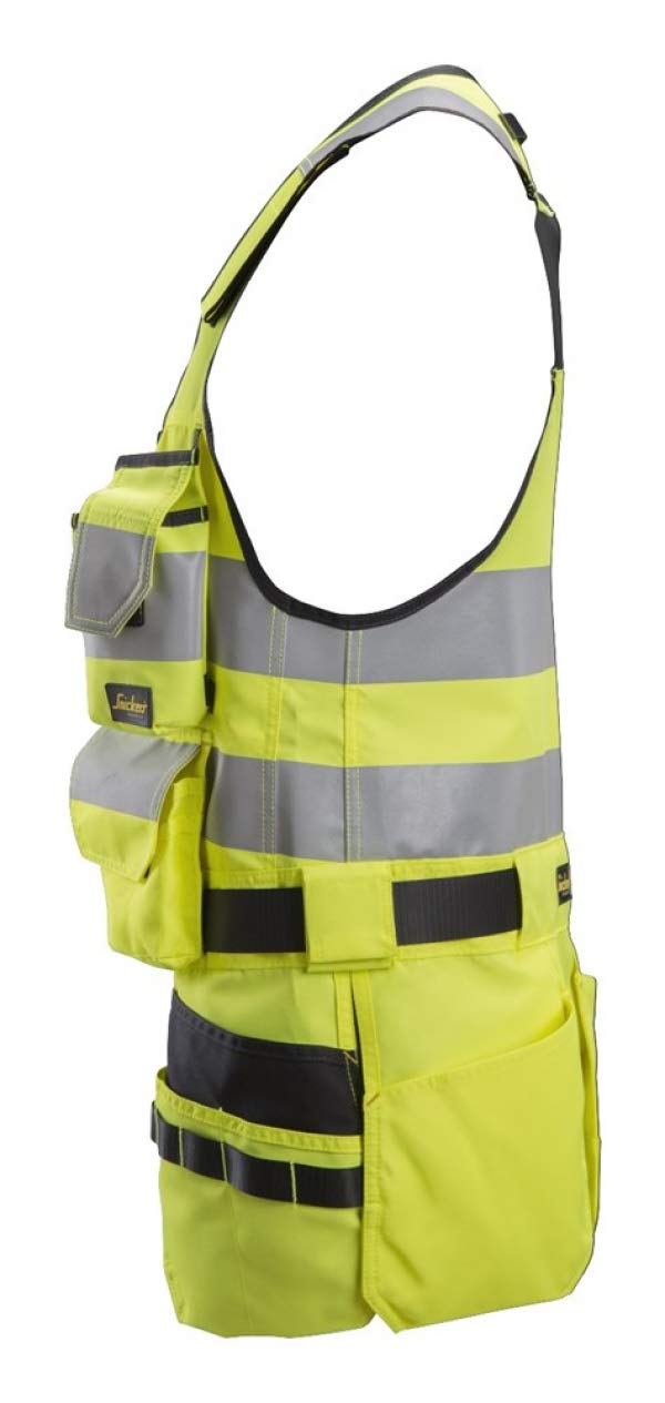 Snickers Workwear AllroundWork CL1 High-Vis Tool Vest, yellow, XL - Image 3
