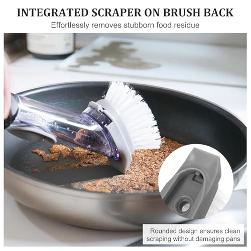 Image of 6Pcs Dish Wand Refill Heads, Dish Brush Replacement Head, Soap Dispenser Wand Refill Fits Scrub Handle, Dishwand Refills Soap Dispensing Dish Brush Refills Attachment, Kitchen Cleaning Tool