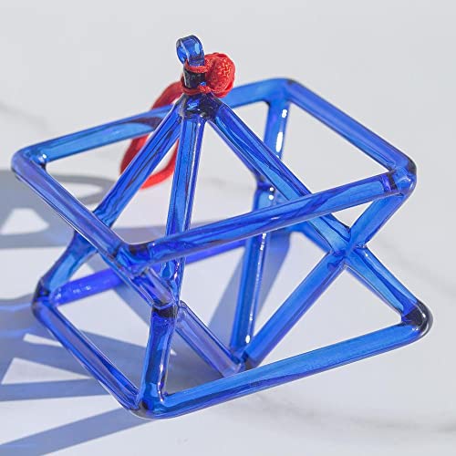 クリスタルシンギングピラミッド、完璧なチャクラヒーリング楽器、ヒーリング瞑想用、優れたサウンド、クリスタルシンギングボウルストライカー付き(9 Inch)