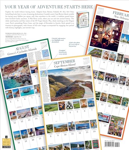 1,000 Places to See Before You Die Picture-A-Day Wall Calendar 2024: A Traveler's Calendar - Image 2