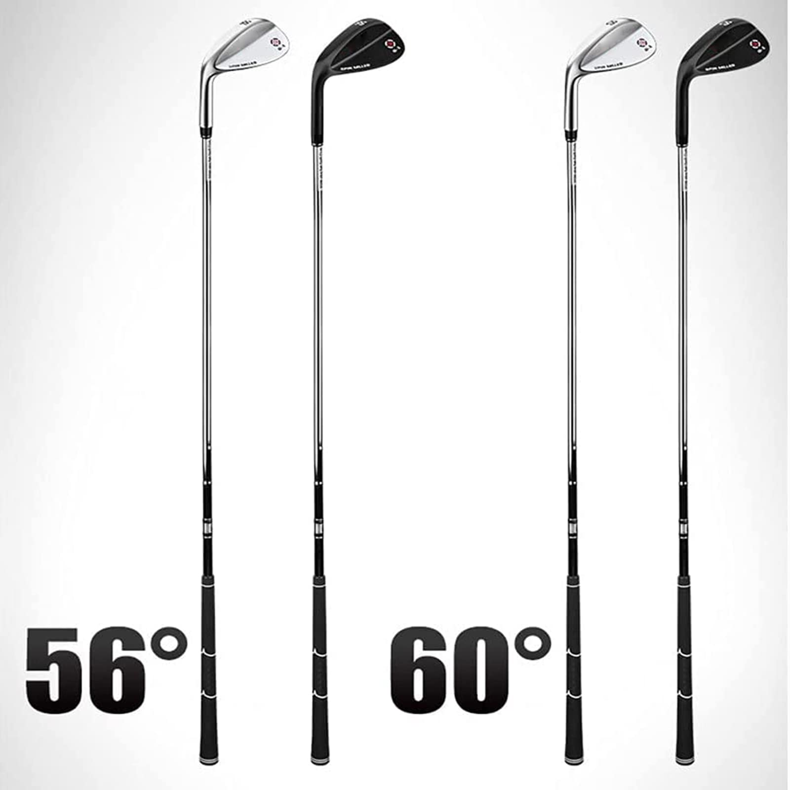 Golf Sand Wedge Club, 56/60-Grad-Golfkeile, Linke und rechte Hand, CNC-Textur, Edelstahl, Golfzubehör, tolles Golfgeschenk