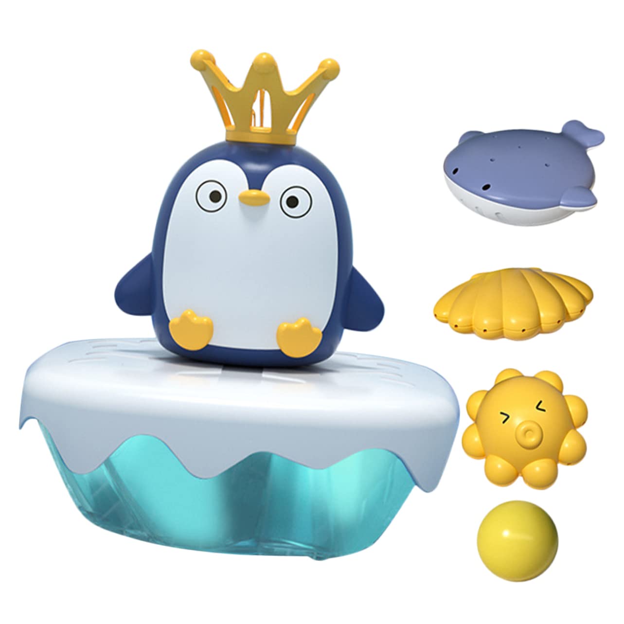 Juguete de Baño para Niños Forma de Pingüino Que Rocía Agua, Fabricado en Abs, Adecuado para Bebés y Niños Pequeños Hora del Baño