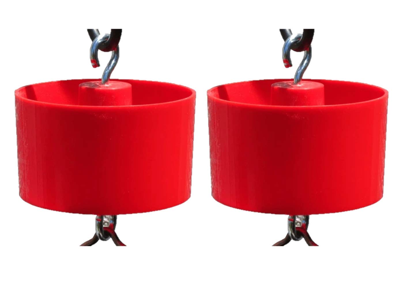 Bird Feeder Ant Trap Moat Two Pack - Wildlife Accessories Trap It Ant Moat - Protect Bird Feeders from Ants - Two Red Moats