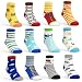 Toddler Girl Boy Socks 12 Pairs Baby Socks Non Skid Slipper Kid Socks Grips 3-5 Years Old Baby