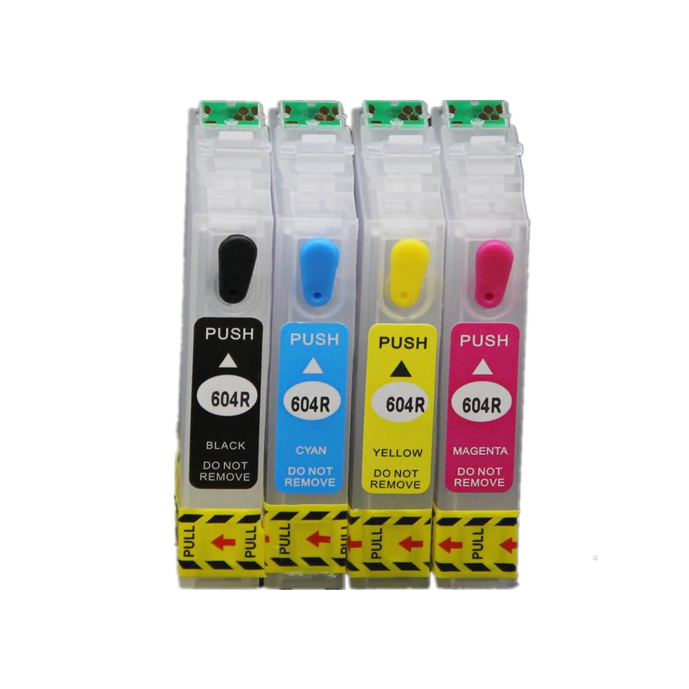 Leere nachfüllbare Tintenpatrone Ersatz für 604R oder 604XL Tinte, für Epson XP-2200 XP-2205 XP-3200 XP-3205 XP-4200 XP-4205 WF-2910DWF WF-2930DWF WF-2935DWF WF-2950DWF Drucker