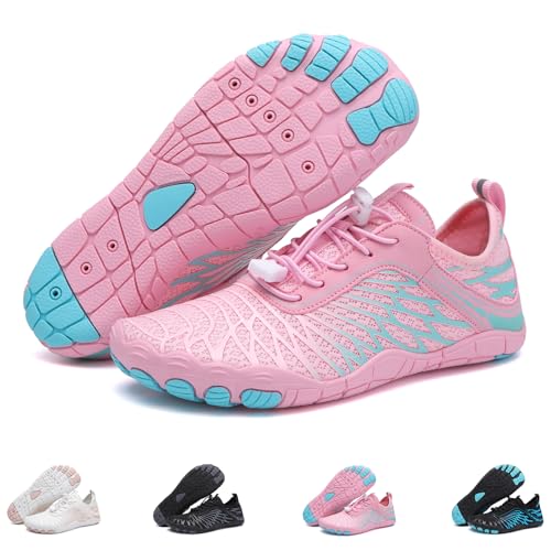 Image of Hiking Barefoot Shoes for Womens Mens, 2026 New Comfortable Healthy&Non-Slip Barefoot Vitality Shoes Women's Minimalist Athletic Footwear, Wide Toe Box Water Shoe for Women Men,Hiking Walking Daily Wear
