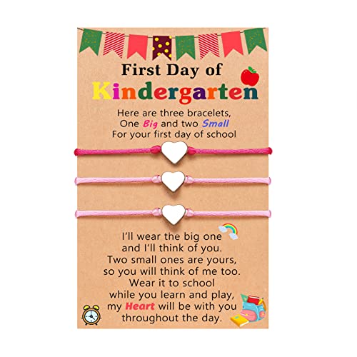 UNGENT THEM Back to School Gifts First Day of Kindergarten Bracelet Mommy and Me...