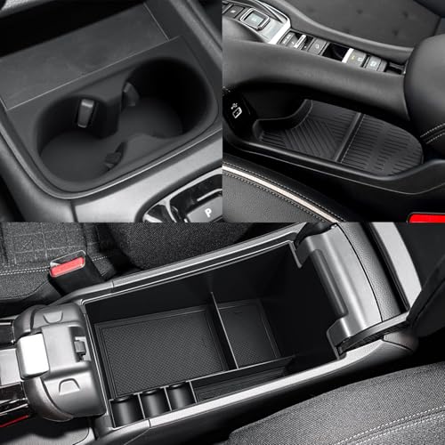 Image of CDEFG 3Pcs for 2023 2024 2025 2026 Honda HR-V Center Console Organizer Tray for 2023-2026 Honda HR-V(Sport,EX-L,LX) Accessories Lower Console Armrest Tray Storage Box Cup Holder