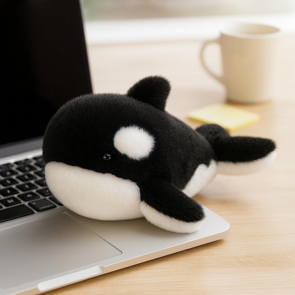 Adorable Whale Stuffed Animal Soft Whale Plush Toy Cute Birthday Gift for Boys Girls Kids Toddlers