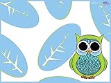 KidKusion High Chair Splat Mat, Owl