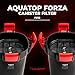 Aquatop Forza Premium Canister Filter – 13 Watts – 550 GPH Flow Rate – Ideal for 125-175 Gallon Fresh & Saltwater Tanks – Includes Filtration Media