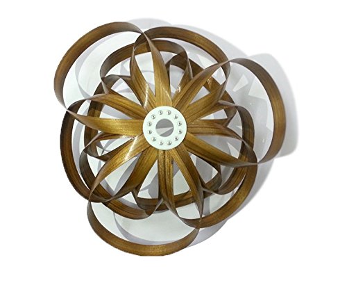 Curve deLight Hand Crafted Lotus Home Decorative Wall mount Lamp from Imported Wood (Veneer)