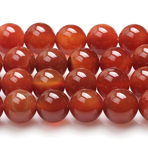 Red Carnelian Beads for Jewelry Making Natural Semi Precious Gemstone 16mm Round Strand 15" JOE FOREMAN by JOE FOREMAN - Image 2