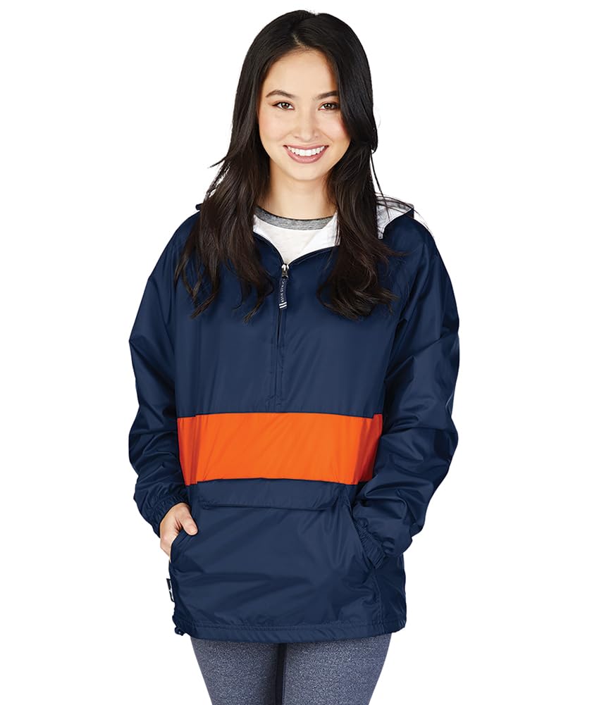 Charles River Apparel Wind & Water-resistant Pullover Rain Jacket (Reg/Ext Sizes) Chaqueta cortavientos Unisex adulto