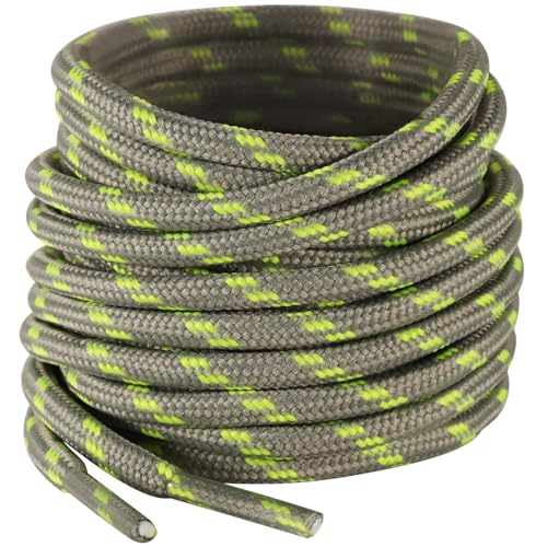 Shecret Cordones Redondos para Botas [2 Pares] - Cordones 4,5mm Antideslizantes y Anti-Rotura para Senderismo, Trabajo & Deporte (70-180 cm) - Hombre/Mujer