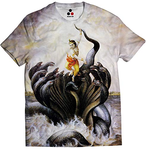 Image of STAND OUT All Over Printed Shiva, Krishna, Hanuman, Kali, Ram and Ravana, Ramayan, Bagavath Githa, Buddha Religious, Spiritual, Hindu Gods T-Shirts