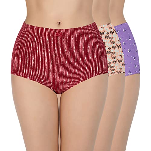 Image of Amante Inner Elastic Cotton Full Brief Panty Pack- Pack of 3