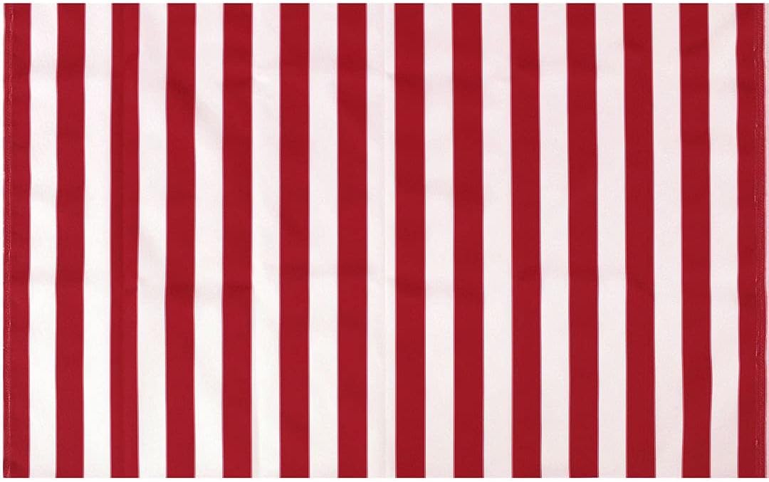 Stripe Waterproof Canvas Awning Fabric Fabric Waterproof Outdoor Fabric 60" RED_White (10 Yards)