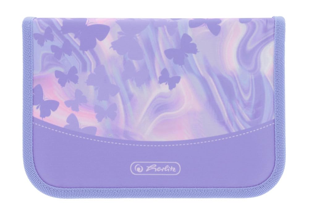 Herlitz Tornister Ultralight Dziecięc Butterfly Paradise z wyposażeniem | Plecak Szkolny jednokomorowy | Organizer Dla Ucznia Dzieci | Sztywne Plecy | Wytrzymały 15l 800g