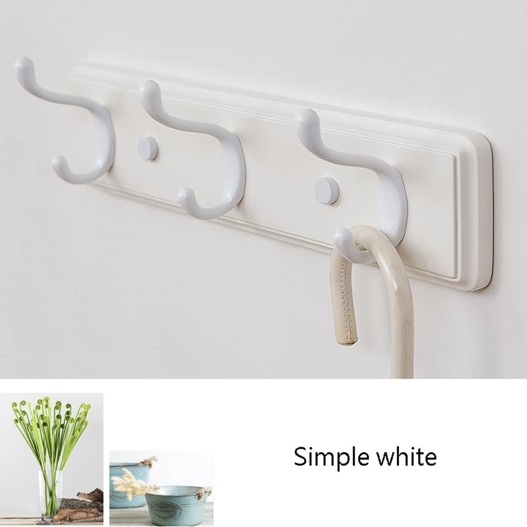 Percheros Para Colgar Abrigos Appendiabiti a muro Rack Simple Coat Coat Gancio Heavy Duty Cappotto Gancio Gancio Appendiabiti Parete Appeso Portachiavi Cappotto Cappotto Gancio Bianco Perchero Para Co
