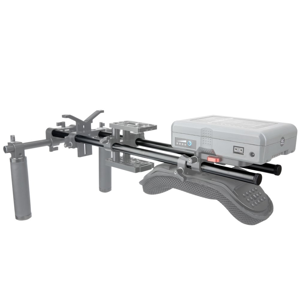 NICEYRIG tiges de 15 mm avec filetage M12 Tige capuchon Tige connecteur pour étendre pour 15 mm Coussinet d'épaule Rig Système de support