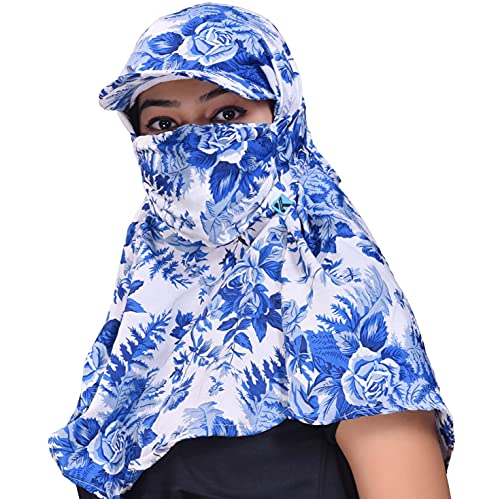 Image of Kavach Ready-to-wear Printed Fashionable full face covering comfortable soft Mask Scarf for pollution sun dust heat protection in summer
