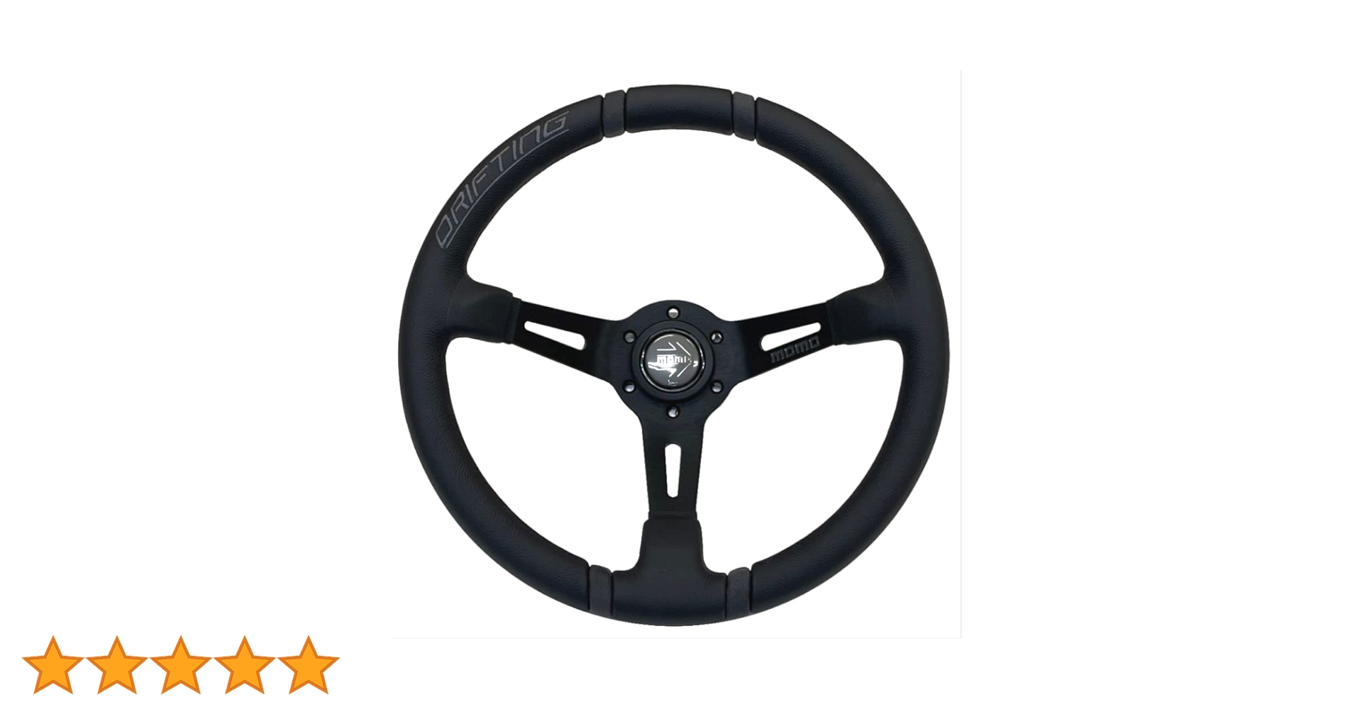 MOMO モモタイプ　350mm ディープコーン　ブラックエディション　スエード Amazon | MOMO DRIFTING 350D 85mm ディープコーン ブラック