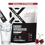 CardoMax ENERGY INTENSIFIER - Bebida energética con Vitaminas y Aminoácidos - Pre Entreno y Energía Diaria para Rendimiento,Recuperación Muscular y Enfoque Mental.15 Sobres.