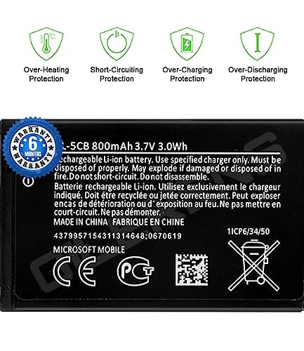 Image of Original (BL-5CB) Battery for Nokia 105 (BL-5CB) Battery with 6 Month Warranty***** (A0274)