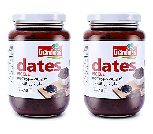 Grandmas Authentic Kerala Style Dates Pickle | 400g Bottle | Pack of 2 (B09JM6N3VL) Amazon Price History, Amazon Price Tracker