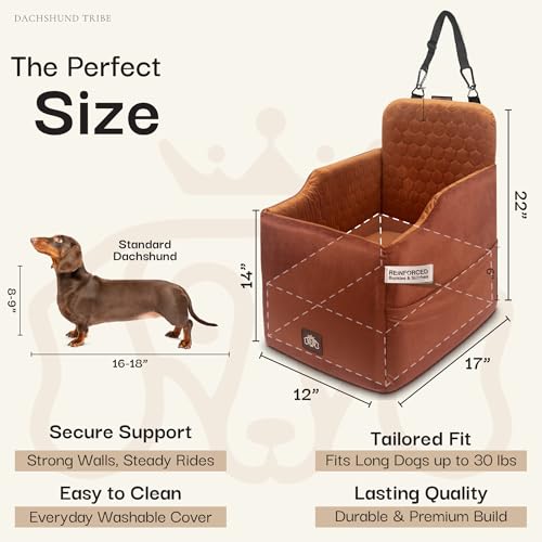 Dachshund Car Seat Booster Bed