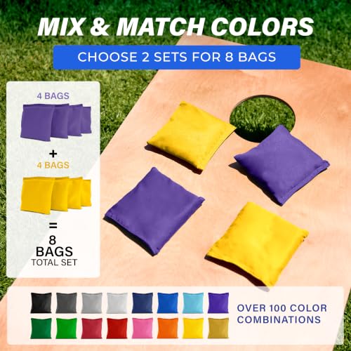 Image of GoSports Classic Cornhole Bean Bags Set of 4-16 Colors Available - Regulation All Weather, Mix and Match