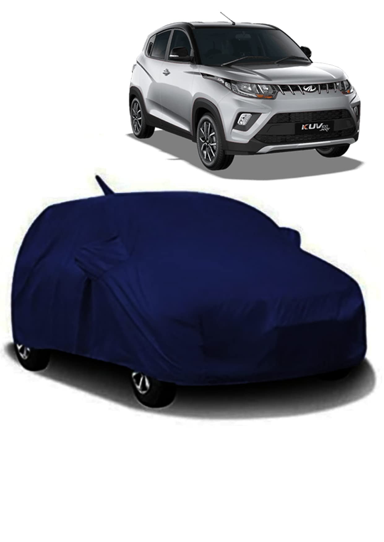 J S R Waterproof CAR Cover for Mahindra KUV 100 (KUV 100 CAR Cover/KUV 100 CAR Cover Waterproof/Mahindra KUV 100 CAR Cover/CAR Cover for KUV 100)