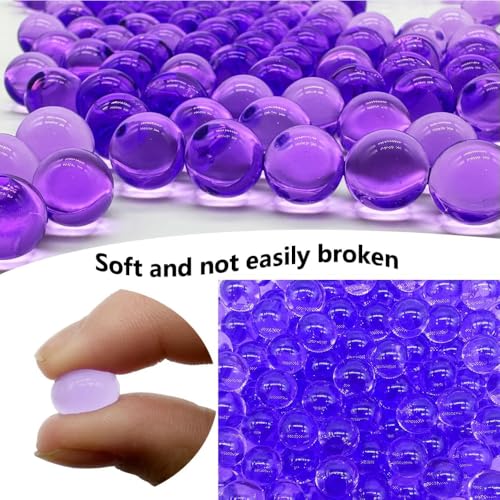 Image of VikriDA 20,000 Gel Blaster Refill Ammo (Pack of 2) | 7-8mm Non-Toxic Water Beads for Gel Guns - Safe for Adults 15+ | Purple